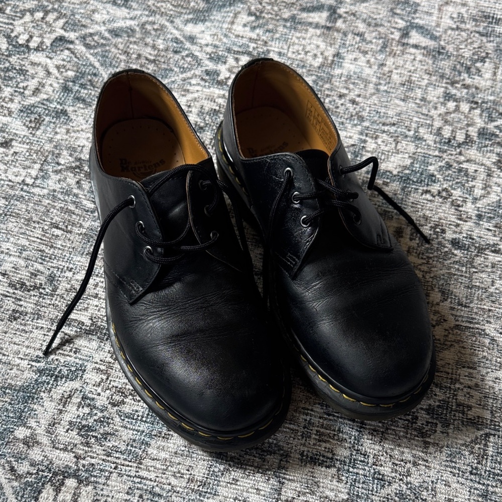 Black Leather Dr Marten’s Shoes